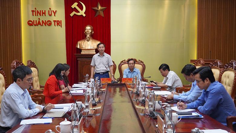 Ban Thường vụ Tỉnh ủy Quảng Trị nghe báo cáo Điều chỉnh quy hoạch chung thành phố Đông Hà đến năm 2045