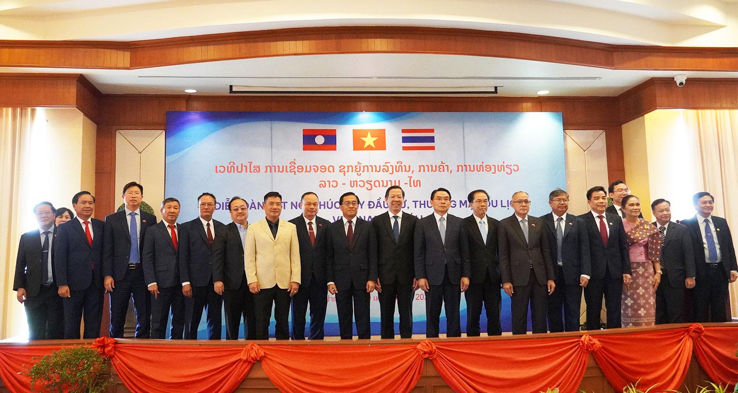 Diễn đàn kết nối thúc đẩy đầu tư, thương mại du lịch Lào - Việt Nam - Thái Lan