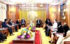 Phó Chủ tịch Thường trực UBND tỉnh Hà Sỹ Đồng tiếp và làm việc với đoàn công tác của Liên doanh các nhà đầu tư.
